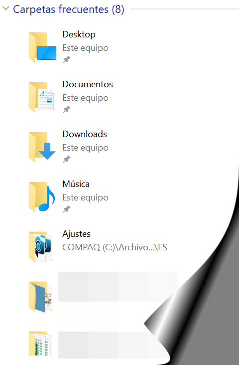 La carpeta personal de Windows 10