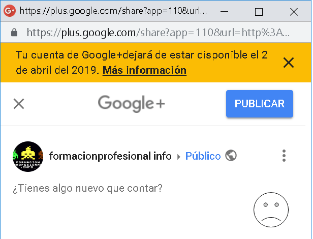 Google+ cierra en abril de 2019