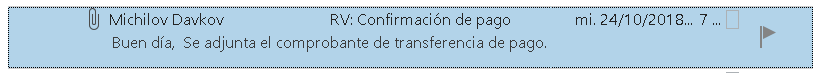 Típico email "gancho" con fichero adjunto infectado por virus