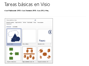 Tareas básicas en Visio