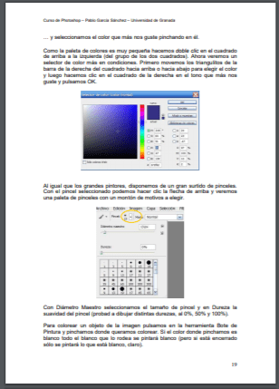 Curso de Photoshop de la Universidad de Granada en PDF