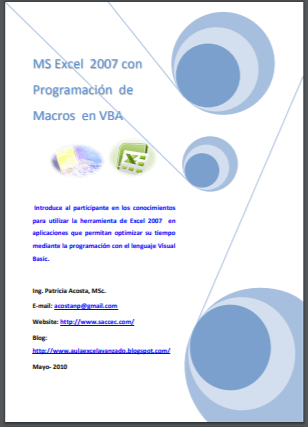 PDF ebook Programación de Macros en VBA