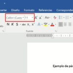 Formato de texto en Word