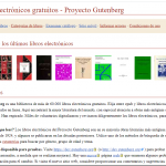 Libros electrónicos disponibles en Gutenberg