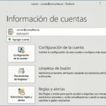 La ficha Archivo de Outlook