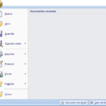 El botón de Office en Excel 2007