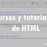 Cursos y tutoriales gratis de HTML