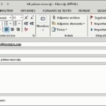 Crear mensajes en Outlook 2013