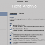 Ficha Archivo Word 2013 / 2016 / 2019