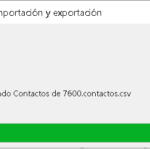 Importar y exportar datos en Ms Office