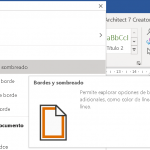 Bordes y sombreados en Word