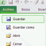 Guardar el Libro en Excel