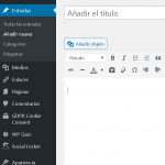 Otras opciones del menú de Wordpress