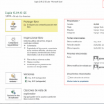 La nueva opción Información en Ms Excel 2013