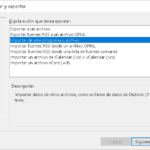 Funciones de Exportación / Importación en Ms Outlook