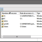 Recursos compartidos en Windows