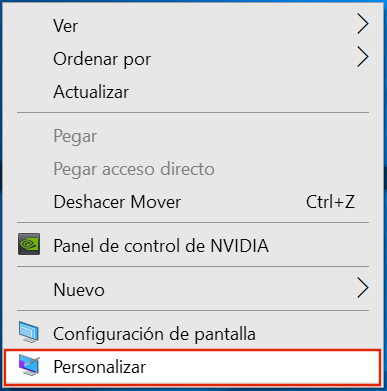 Personalizar fondo de escritorio de Windows