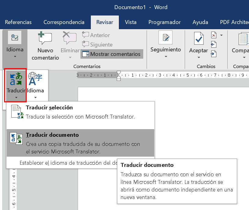 La herramienta traductor de Office – ? Buscar Tutorial