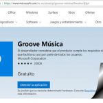 Ms Groove para música en Windows 10
