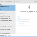 El reconocimiento de voz de Windows 10