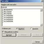 Marcadores en Word