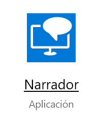 La aplicación narrador en Windows 10