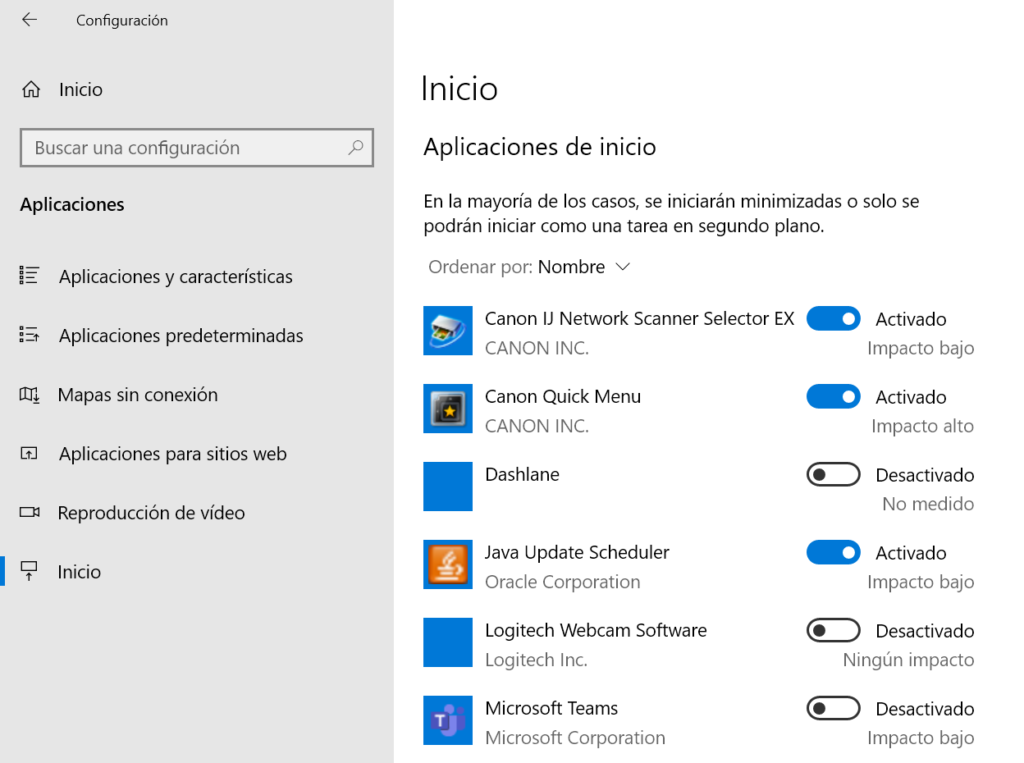 Gestionar el inicio automático de programas al arrancar Windows 10 ...