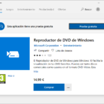 El Reproductor de DVD de Windows 10