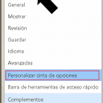 Personalizar la cinta de opciones de Word 2013