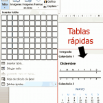 Tablas rápidas en Word 2013