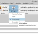 ¿Cómo hacer botones de voto en Outlook?