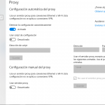 El Proxy de Windows 10