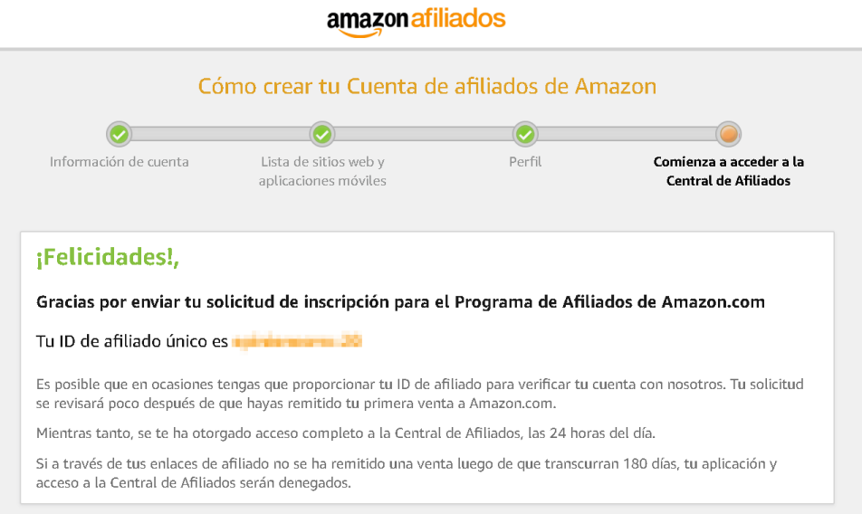 Tutorial del programa de afiliados de Amazon