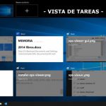 La vista tareas de Windows 10