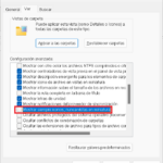 Activar la vista miniatura en archivos de imágenes