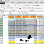 Rangos y celdas en Excel