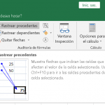 La auditoría de fórmulas de Ms Excel