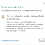 La herramienta bolígrafos de Office 365