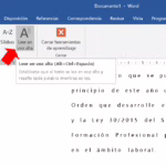 Locuciones del texto de Word