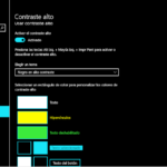 Activar y desactivar el CONTRASTE ALTO en Windows 10