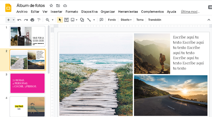 Entorno de desarrollo de Google Slides