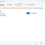 Configurar Alarmas y reloj en Windows 10