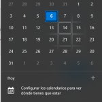 Configurar la fecha y hora en Windows 10
