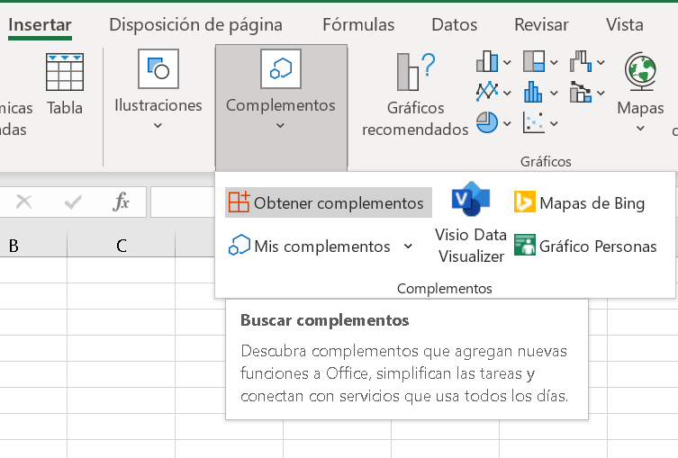 Añadir Complementos en Office