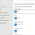Configurar las aplicaciones predeterminadas de Windows 10