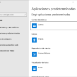 Configurar las aplicaciones predeterminadas de Windows 10