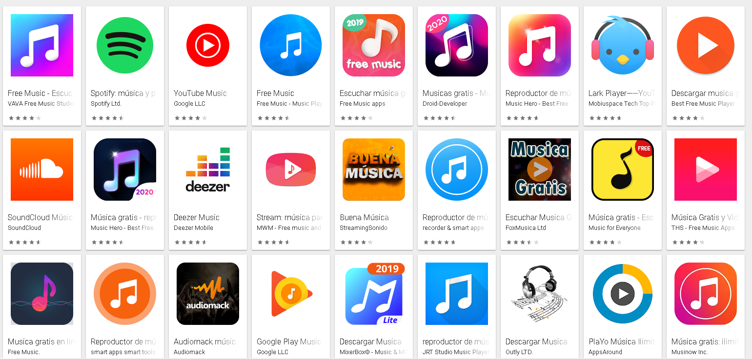 APPS para escuchar música gratis