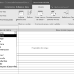 Propiedades de los campos y tipos de datos en Access