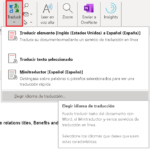 El traductor de Outlook