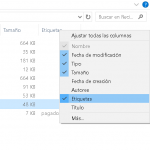 Organizar archivos con etiquetas en Windows 10